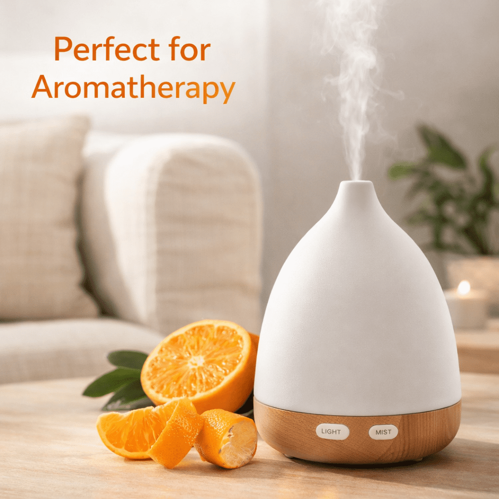 GreenHealth Tangerine Essential Oil – 8 fl oz (237 mL) – 100% Pure & Undiluted – Aluminum Bottle with Locking Cap – Premium Citrus Oil for Diffuser, Candle Making, Soap, Aromatherapy & DIY