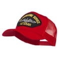 thumbnail image 2 of US Submarine Service Veteran Patched Mesh Back Cap - Red OSFM, 2 of 5