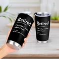 thumbnail image 2 of Funny Retirement Gifts for Women & Men 20 Oz Retired Tumbler: Best Happy Retirement Gifts Farewell Presents for Coworkers Friends Boss Teacher Stainless Steel Cup Celebrate the Next Chapter, 2 of 6