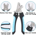 thumbnail image 2 of Juego de 2 cortaúñas para mascotas con 2 limas de uñas, cortaúñas para perros pequeños, grandes y medianos, cortaúñas para mascotas, 2 of 5