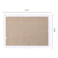 thumbnail image 6 of Farmhouse Placemats Set of 6 Jute Placemats for Dining Table Decor Indoor Outdoor White Pom 17.7x11.8inch, 6 of 6