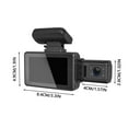 InsCrazy Dash Cam 1080P Highdefinition Front and Interior Recording