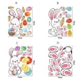 thumbnail image 6 of CoreLiving Happy Easter Window Clings Oil Painting Bunny Eggs Design Spring Decorations for Glass Windows Home Office Gift Supplies Holiday Party Favors, 6 of 9