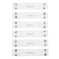 thumbnail image 2 of CD Divider Card Vinyl Record Dividers Transparent Design White Acrylic 17.5X3.5X0.1CM A-Z Tab Dividers 6Pcs, 2 of 2