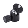 thumbnail image 4 of QIILU Mini Tripod Ball Head With 1/4 Inch Screw And Hot Shoe Mount Adapter For DSLR Camera Monitor Ring Light Microphone, 4 of 8