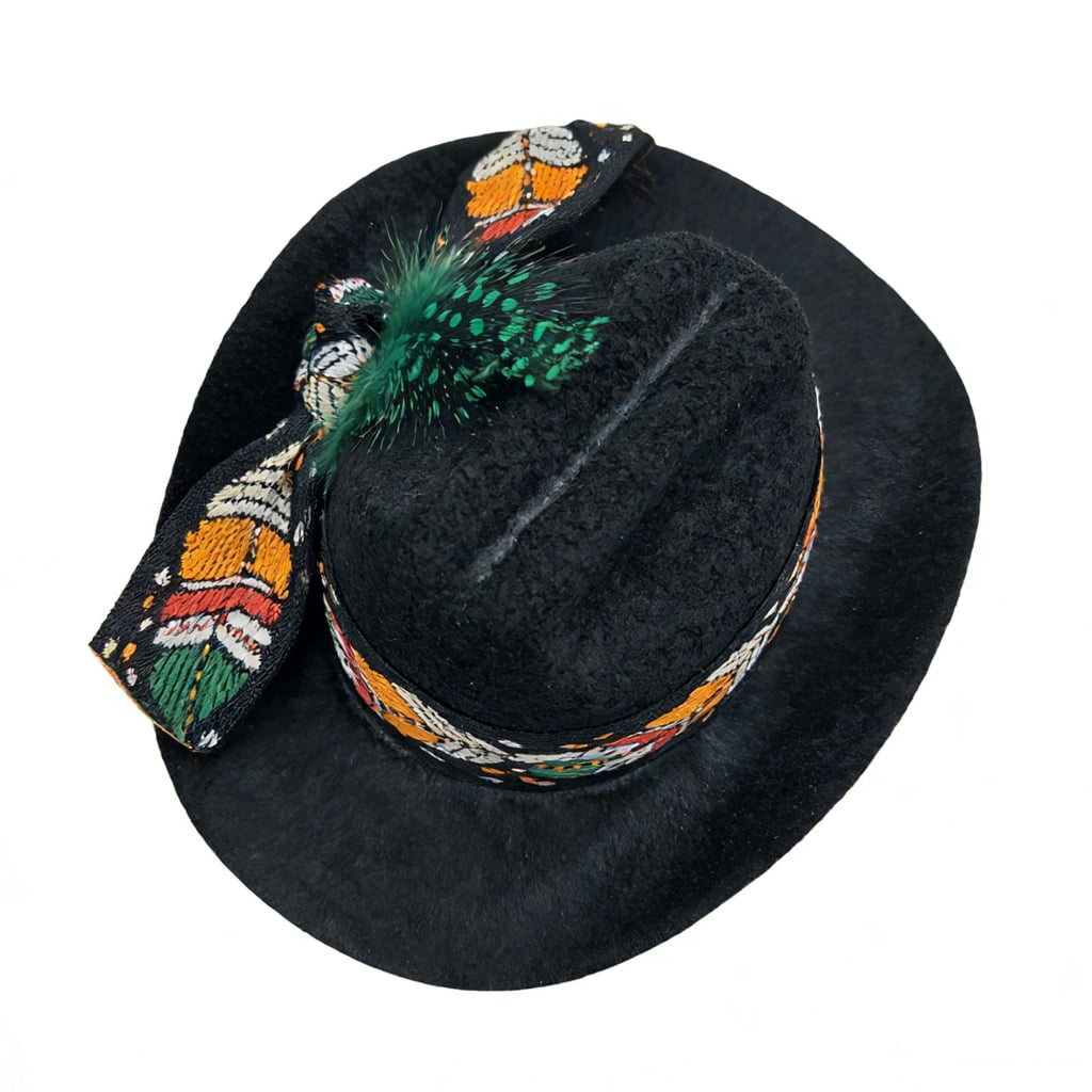 Playfulness Pet Denims Hat Unique Denims Themed Hat Ribbons Decoration