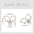 thumbnail image 2 of 1 Box 20Pcs Silver Swivel Snap Hooks Butterfly Key Chain Clip Bulk Metal Spring Alloy Rings Lobster Clasps Snap Buckle Cute Keychain Findings for Key Ring Clips DIY Crafts Jewelry Making, 2 of 8