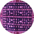 thumbnail image 1 of Ahgly Company Indoor Round Persian Purple Traditional Area Rugs, 4' Round, 1 of 4