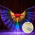 thumbnail image 1 of Fiudx Poncho con Alas Led, Diseño de Luces de Colores, Bajo Voltaje Seguro, Varilla Telescópica Opcional, Disfraz de Halloween, Fiesta de Navidad, Actuación Escénica, Tamaño 43 X 86 Pulgadas, 1 of 6