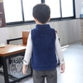 thumbnail image 6 of Fesfesfes Girls Winter Jacket Toddler Kids Baby Boys Girls Cute Solid Color Flannel Vest Pocket Zipper Keep Warm Vest Coat Holiday Saving, 6 of 6
