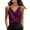 21# Blue, variant on Satin Cowl Neck Blouse for Women 2026 Spaghetti Strap Cross-Back Cami Top Elegant Sleeveless Tank for Work Evening and Party Purple S
