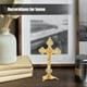 thumbnail image 4 of KAKOWELY Estatua de Jesús cargando la cruz, decoración para el hogar y la oficina, estatua occidental, figura de la cruz de Jesús, 4 of 5