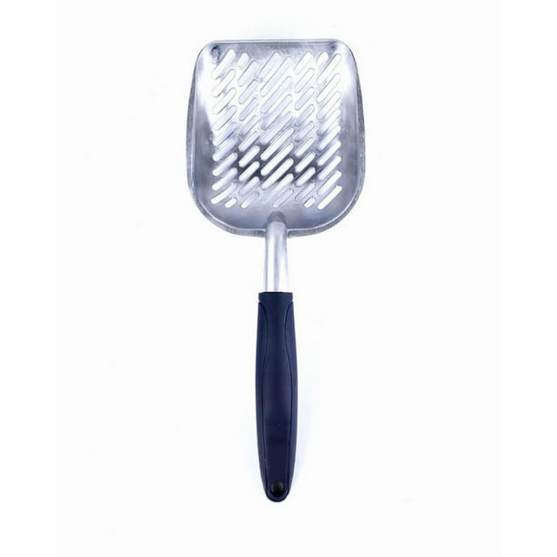 Raspador de arena para gatos de aleación de metal con pala
