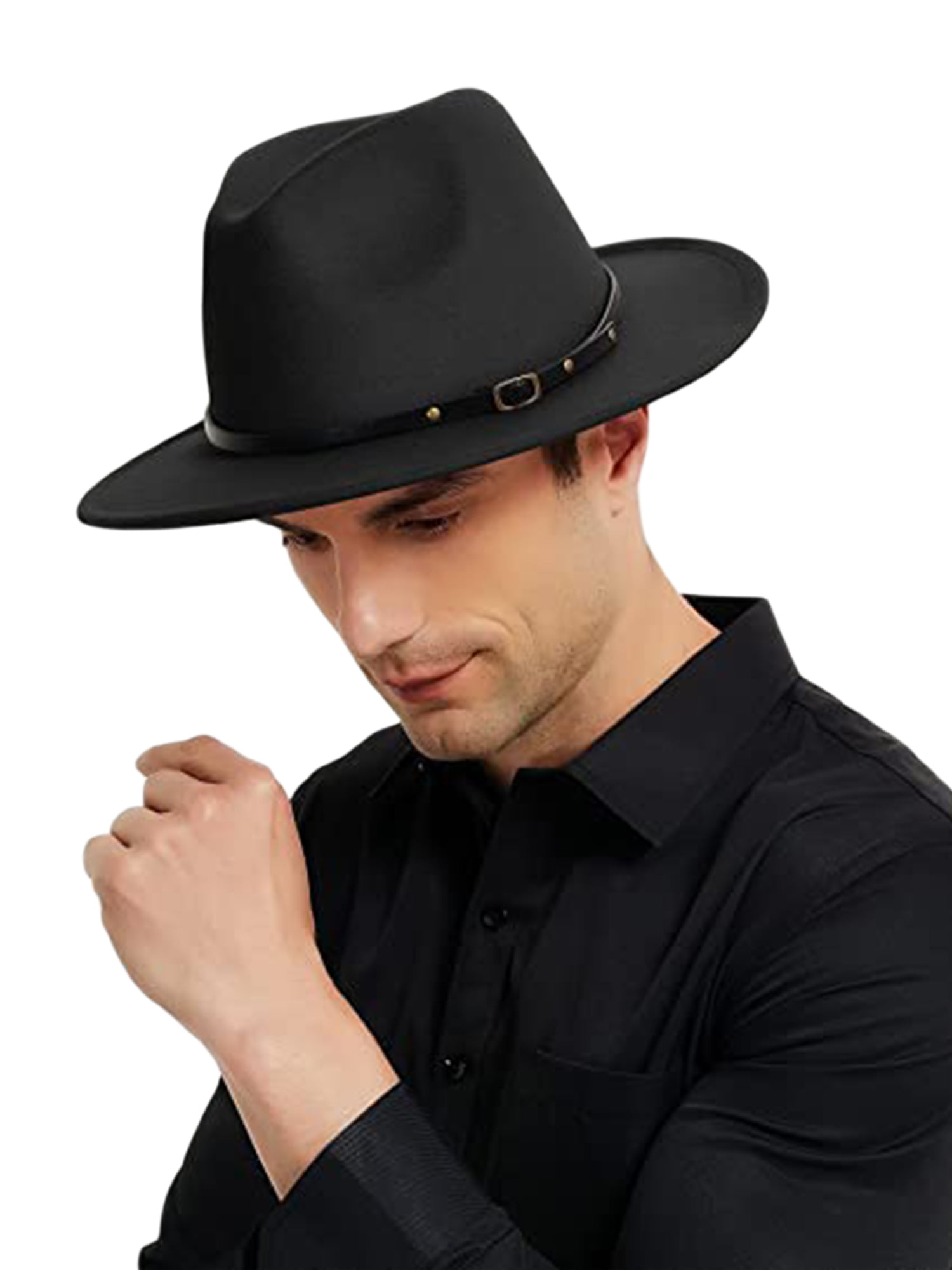 WHOLE SALE Fedora Hat  BLACK WINTER WOMEN MEN Formal CAP VALENTINES GIFT 