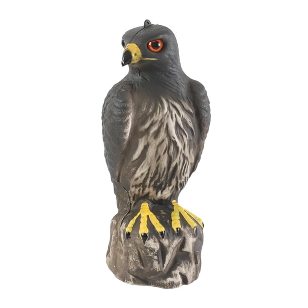 Estatua de Águila Jardín Simulada Decorativa Realista para Disuadir Aves Esculturas de Patio Material PE Adecuada para Protección de Huertos Césped Año 1202