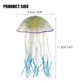 thumbnail image 2 of Unique Bargains Aquarium Jellyfish Glow Decor Fish Tank Fluorescent Jellyfish Ornaments Blue 2.6"x4.5" with Suction Cup, 2 of 6