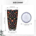 thumbnail image 4 of KLL Mexican Flower And Birds Print 40oz Stainless Steel Insulated Car Cup with Spillproof Lid - Keep Your Drink Hot or Cold on the Go-Straw Three-piece Set, 4 of 8