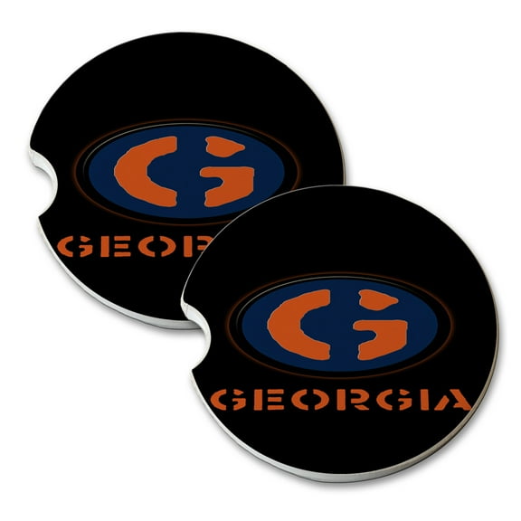 KuzmarK Sandstone Car Drink Coaster (set of 2) - Georgia