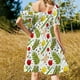 thumbnail image 5 of Vestido de manga corta con patrón de Sucot para mujer, vestido de verano largo para mujer, falda de verano diaria, 5 of 7