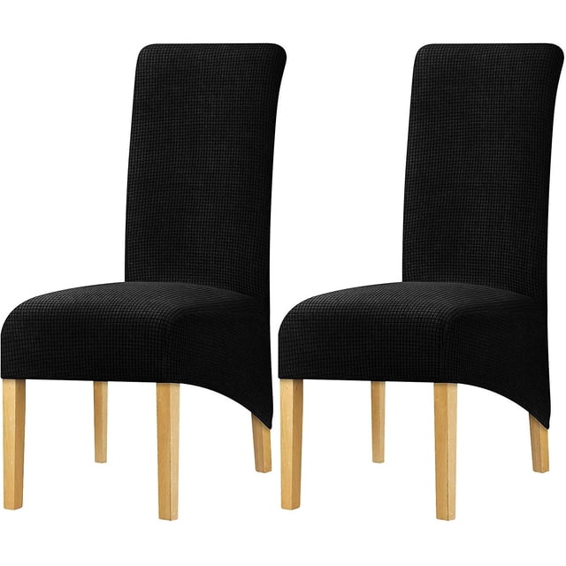Funda para silla con respaldo alto y grueso grande, funda polar elástica para silla, para comedor, cocina, Banqu