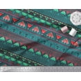 thumbnail image 2 of Soimoi Moss Georgette Fabric Geometric & Semi Mandala Decorative Print Sewing Fabric Yard 42 Inch Wide, 2 of 2