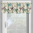thumbnail image 2 of Ambesonne Blue and Pink Window Valance, Vintage Butterflies, 54" X 12", Eggshell Multicolor, 2 of 5