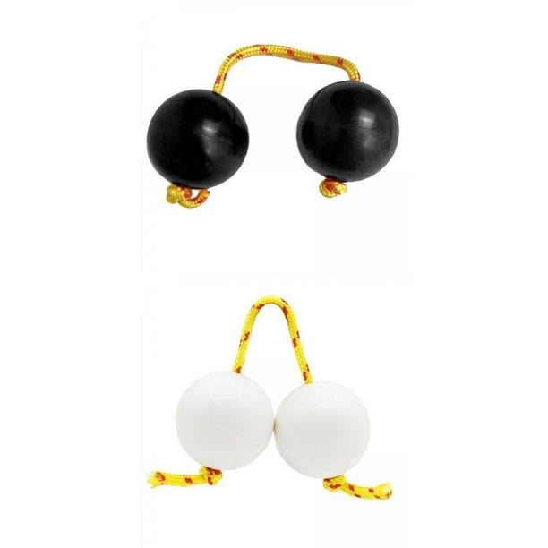 2 pares de bolas de arena rítmica de plástico ABS para , juguetes de educación temprana, favores blanco negro Zulema Pelota de arena rítmica