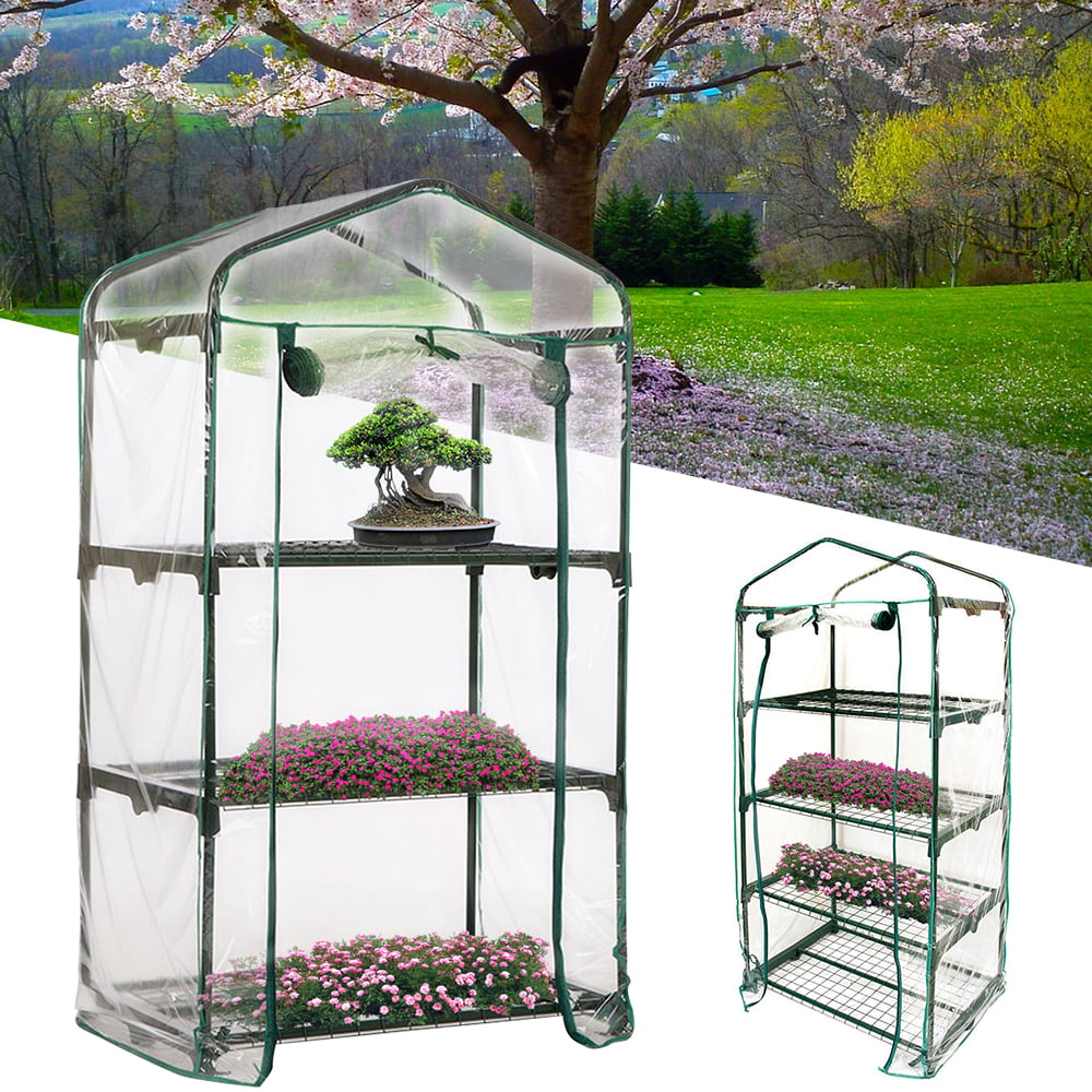 Bloom 4 Tier Greenhouse PVC Design for Easy Setup UV Protected 
