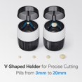 thumbnail image 6 of Pill Crusher and Cutter 3-in-1, Stainless Steel Grinder for Fine Powder with Storage Container, Purple, 6 of 8