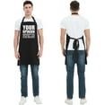 thumbnail image 5 of Amhlg Grill Aprons for Men Funny - Your Opinion Wasn‘t in the Recipe - Men‘s Kitchen Chef Cooking Grilling BBQ Apron with 2 Pockets - Birthday Fathers Day Christmas Gifts for Dad, Husband, 5 of 6