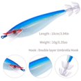 thumbnail image 1 of Octopus Hooks Lure 10cm 10g Luminous Octopus Bait Tackle (Azul cielo), 1 of 2