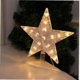 thumbnail image 3 of 1pc Christmas Tree Star Topper Light Led Treetop Star Ornament Home Decoration, 3 of 6