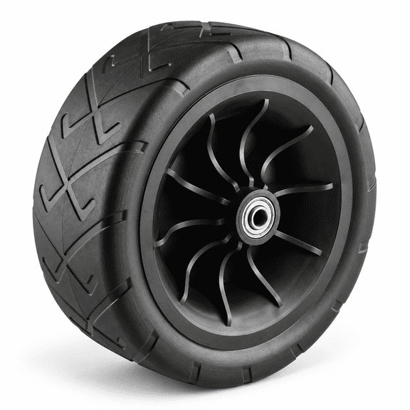 8Inch Outdoor Replacement Wheel with Bearings for All-Terrain Folding Wagon Cart