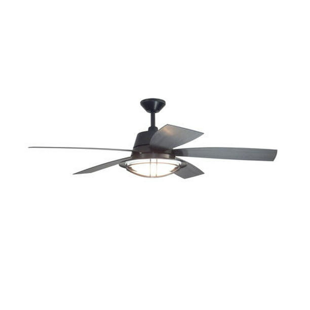 54 Tess Matte Black Integrated Led Indoor Outdoor Ceiling Fan Com - Patriot Lighting Ceiling Fan Remote Control