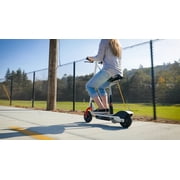 Razor E200S 24V Seated Electric Scooter - Red/White, up to 12 mph, 8 Pneumatic Tire, for Teens 13+