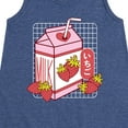 thumbnail image 3 of Instant Message - Strawberry Milk - Toddler & Youth Girls A-line Dress, 3 of 6
