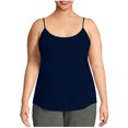 thumbnail image 2 of BXINGOHAI Womens Plus Size Tank Tops Summer Sleeveless Basic Cami Top Shirt Casual Gray 2XL, 2 of 6