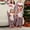 Christmas 01, variant on Onlypjs Matching Family Christmas Pajamas Set – Santa & Reindeer Tops with Red, White & Blue Plaid Pants for Women, Men, Couples