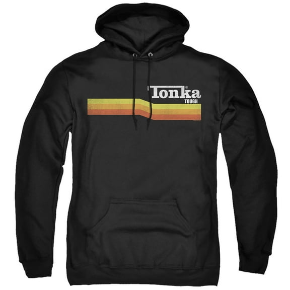 Tonka Tonka Stripe Adult Pullover Hoodie Sweatshirt Black