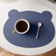 thumbnail image 5 of Mantel de mesa de PVC con aspecto de cuero Blue Bear Design Mantel individual para niños 14.57x11.02in Aislante térmico impermeable 1 pieza, 5 of 7