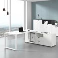 thumbnail image 2 of Modern Writing Office Desks Floor Executive Multifunctiona Meeting Office Desks Workstation White Scrivania Angolare Furnitures My Lux Decor Round, 2 of 22