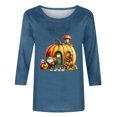 thumbnail image 5 of Wiyuqeen Gobble Til You Wobble T-Shirt Womens Crewneck 3/4 Sleeve Thanksgiving Tops Plus Size Fall Graphic Tees Womens Gifts, 5 of 5