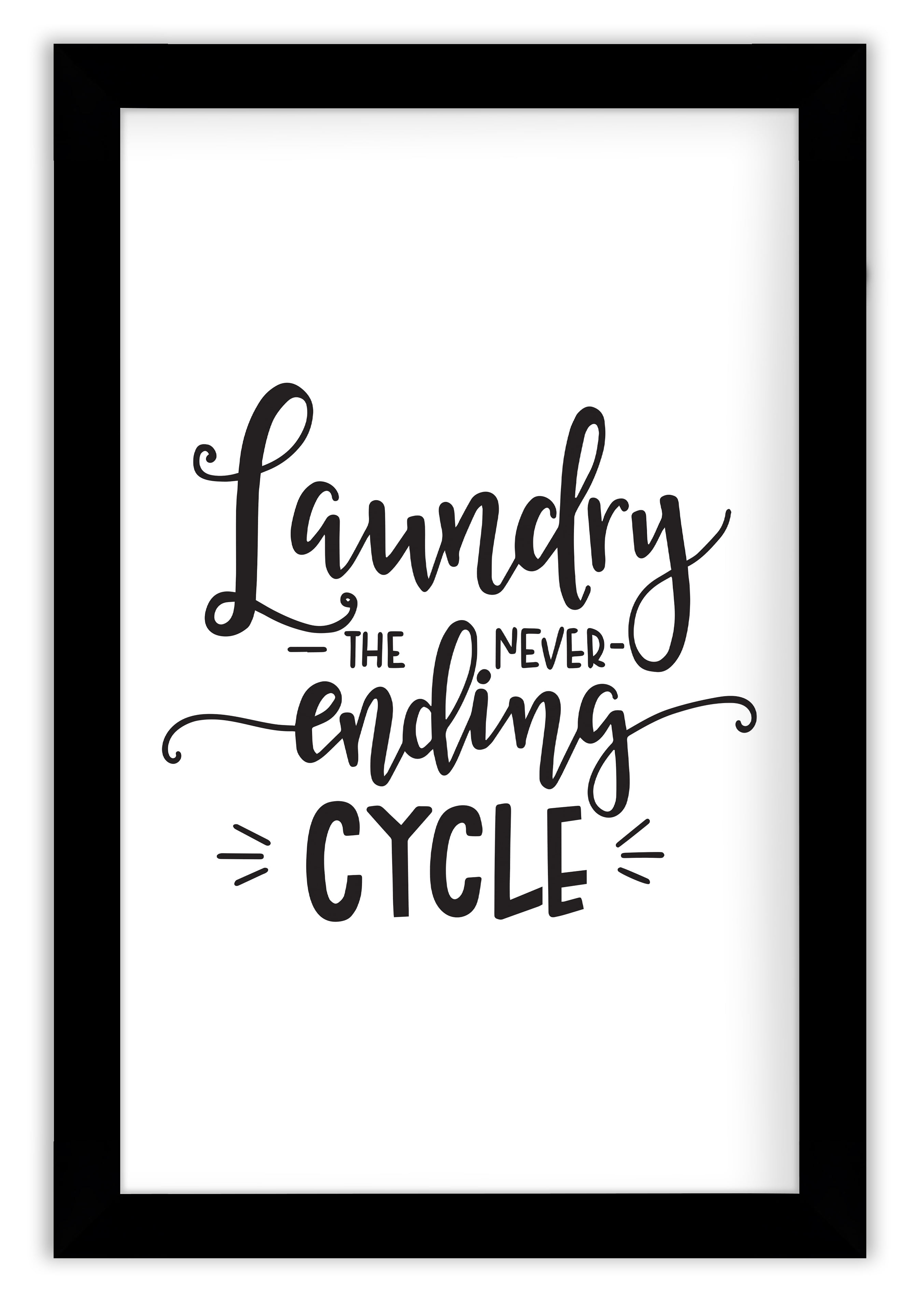 Inkdotpot 1 PieceLaundry Signs for Laundry Room DecorLaundry The Never