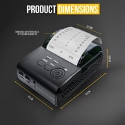 Kolibri Cash Handling Portable Printer with Printing Records of Currency Handling Activities