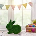 thumbnail image 4 of Easter Flocking Head Figurines, Resin Bunny Statue for Living Room Tabletop Shelf Decor, Cute Pastel Spring Home Decors and Holiday Centerpiece, 4 of 4