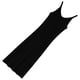 thumbnail image 4 of Vestido Con Cuello En V Sin Mangas De Punto Color Sólido Vestido Largo Y Delgado Sexy, Negro, S Advancent AP001368-05B, 4 of 7