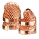 thumbnail image 4 of Dedal de Metal Retro, dedales de costura, Protector de dedo ajustable, herramientas de acolchado DIY para bordado, costura, oro rosa, 4 of 12