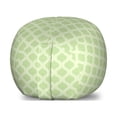 thumbnail image 1 of Geometric Storage Toy Bag Chair, Pastel Monochrome Traditional Style Quatrefoil Shapes in Continuous Pattern, Stuffed Animal Organizer Washable Bag, Small Size, Pastel Green, by Ambesonne, 1 of 3