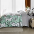 thumbnail image 6 of Davulos Queen Comforter Set with Sheets,7 Piece Bed in a Bag Green Floral Bedding Sets for Women Bedroom, 6 of 8