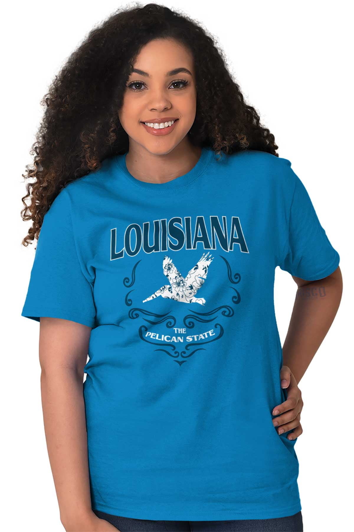 Louisiana Pelican State Feminine Pelican Womens Graphic T Shirt Tees ...